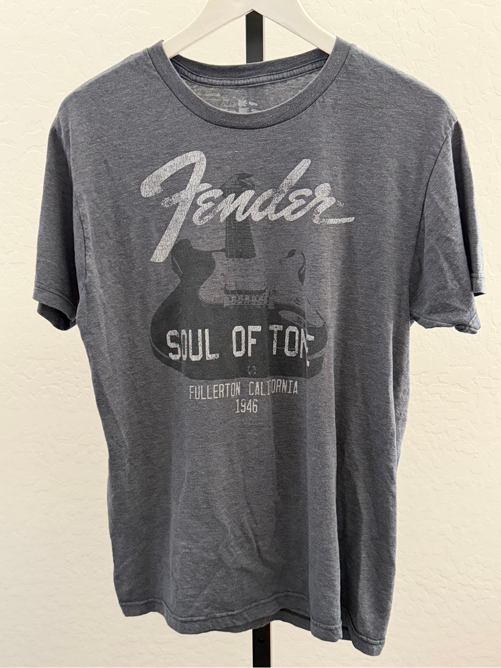 Fender Gray Graphic 'Soul of Tone' Short Sleeve Tee